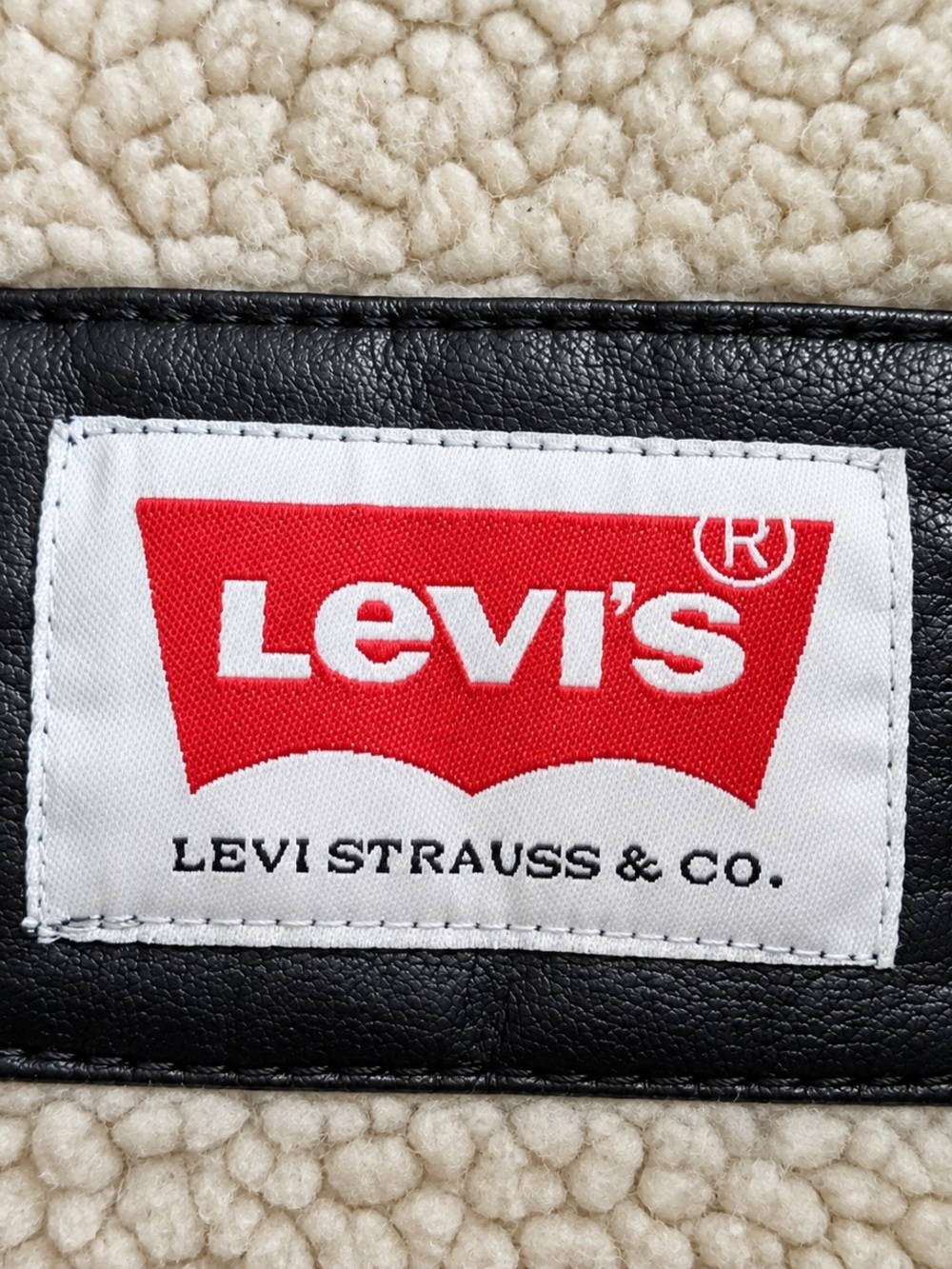 Levi's Faux-Leather Sherpa Trucker Jacket